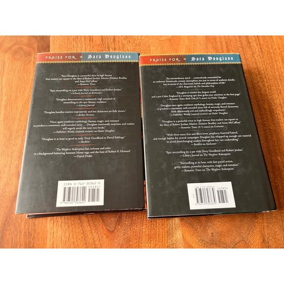 2 Hardcover Sara Douglass Books The Crucible Series Nameless Day Wounded Hawk - Picture 3 of 8